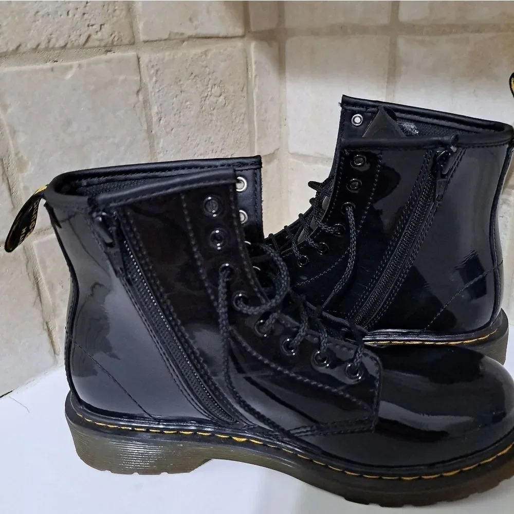Dr. Martens 1460 J Black Lace Up Boots Size 5